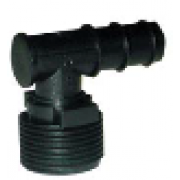 Barb / BSP Elbow - BSP Male - 16mm x 1/2"